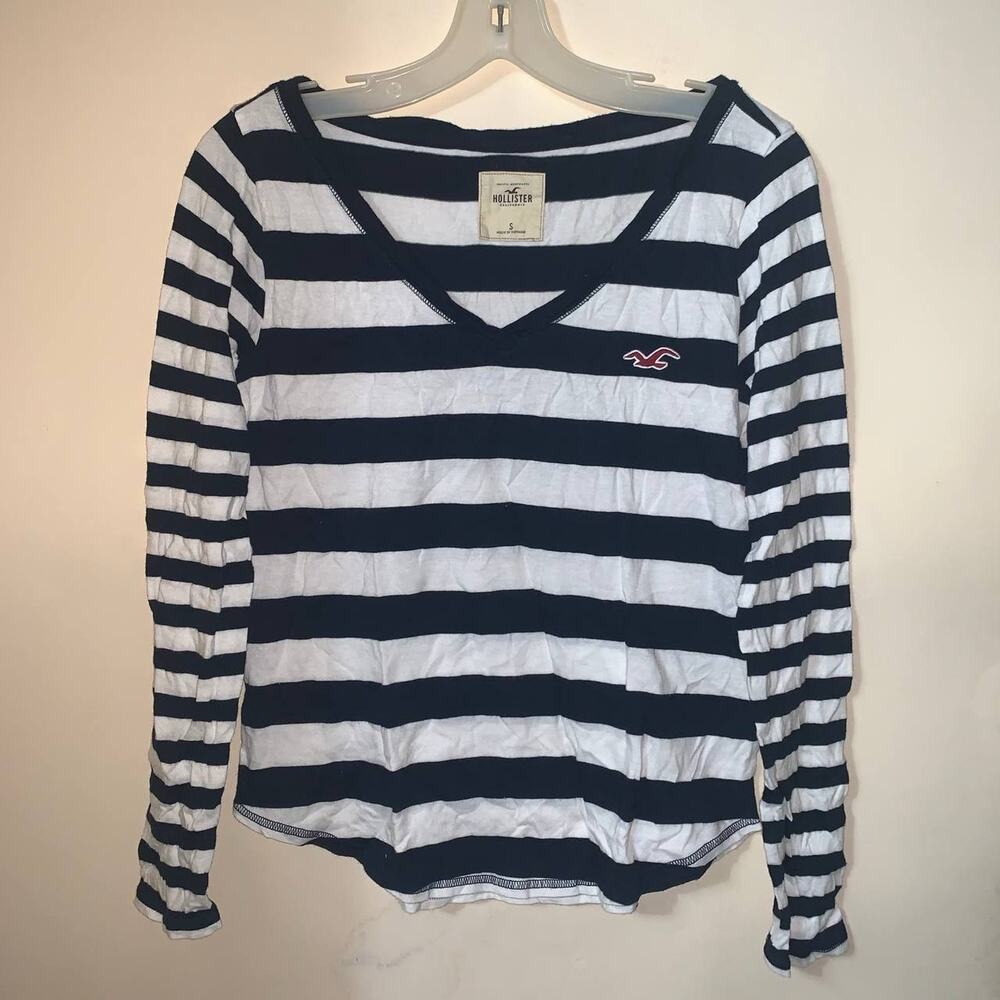 Hollister Striped Long Sleeve T-shirt women’s size S
